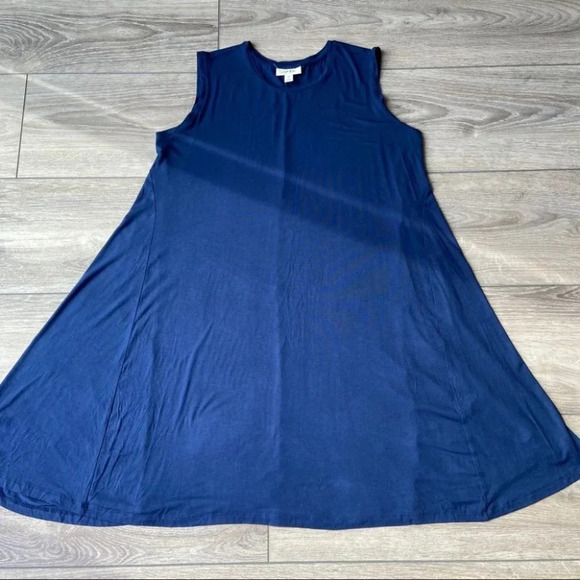 NWOT Style & Co Sleeveless Stretch Tent Draped Dress - Picture 6 of 10